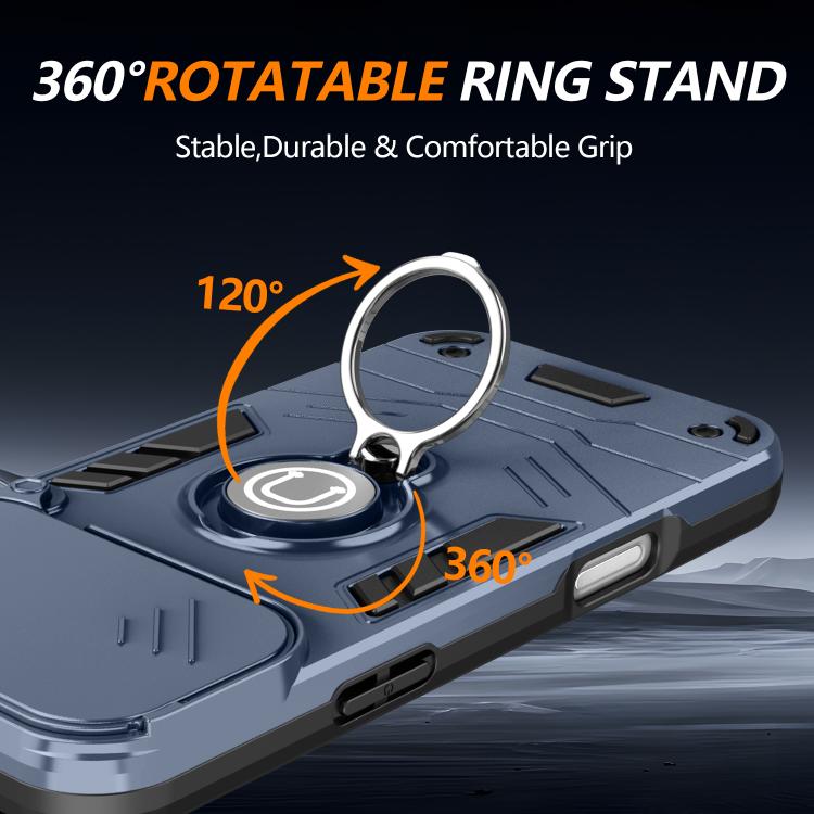 For iPhone 17 Pro Camshield Ring Holder Phone Case