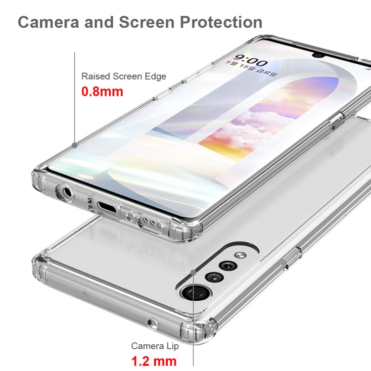 For LG Velvet Shockproof Scratchproof TPU + Acrylic Protective Case