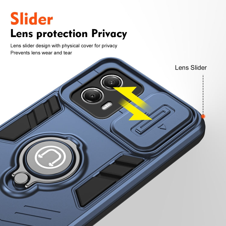 For Motorola Moto G53 5G Camshield Ring Holder Phone Case