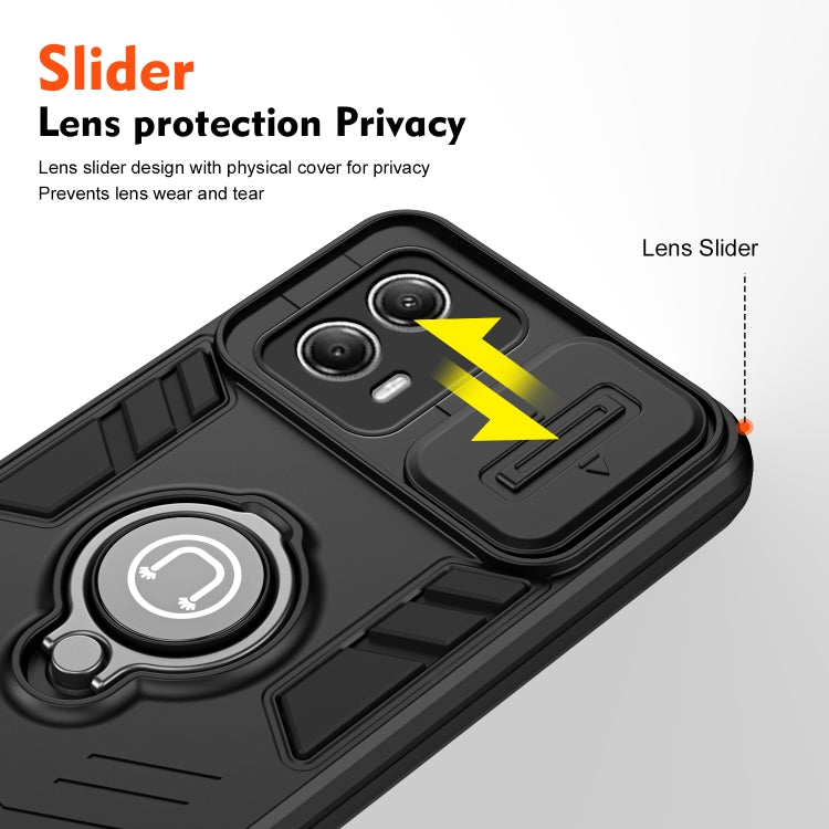 For Motorola Moto G53 5G Camshield Ring Holder Phone Case