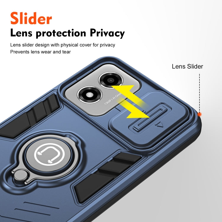 For Motorola Moto E14 Camshield Ring Holder Phone Case