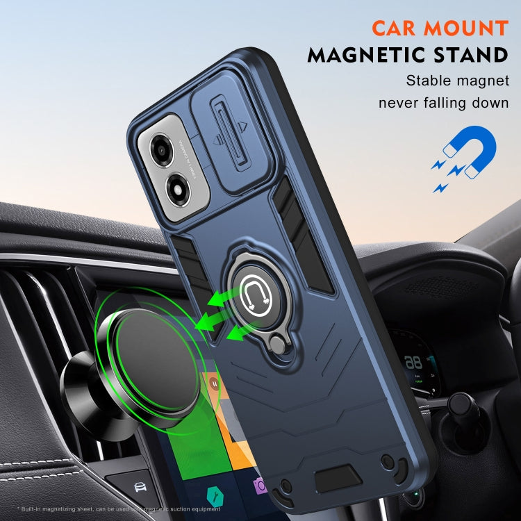 For Motorola Moto E14 Camshield Ring Holder Phone Case