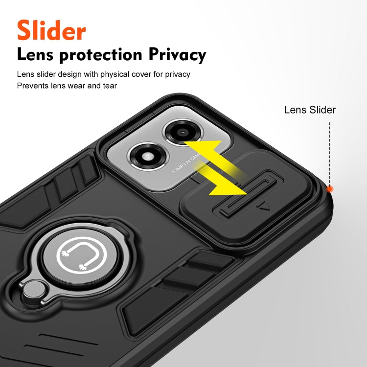 For Motorola Moto E14 Camshield Ring Holder Phone Case