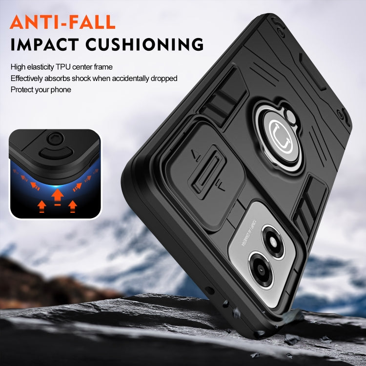 For Motorola Moto E14 Camshield Ring Holder Phone Case