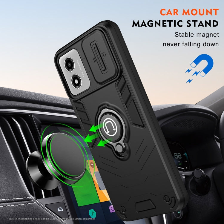 For Motorola Moto E14 Camshield Ring Holder Phone Case