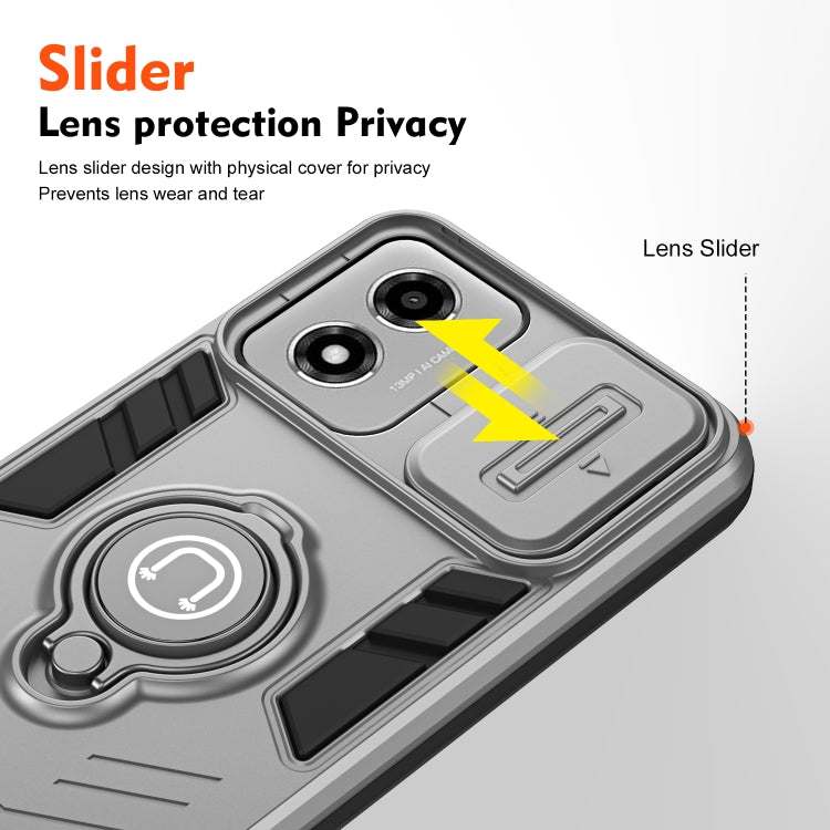 For Motorola Moto E14 Camshield Ring Holder Phone Case