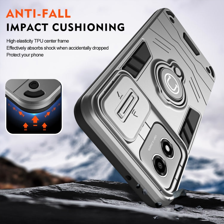 For Motorola Moto E14 Camshield Ring Holder Phone Case