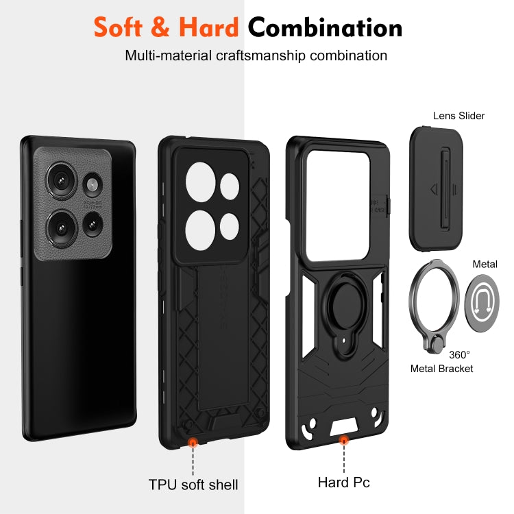 For Motorola Edge 50 Camshield Ring Holder Phone Case