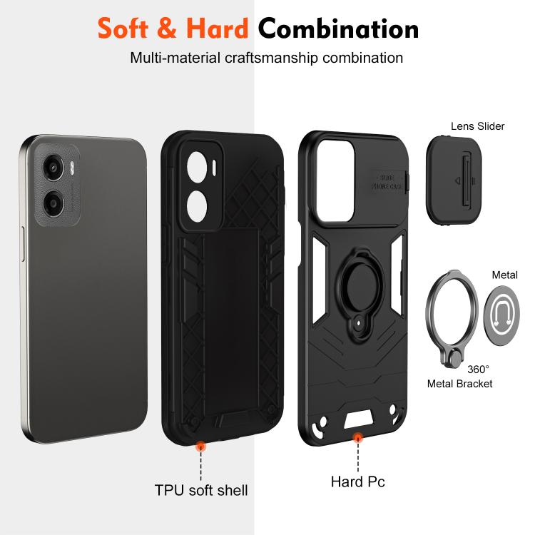 For Motorola Moto G05 Camshield Ring Holder Phone Case