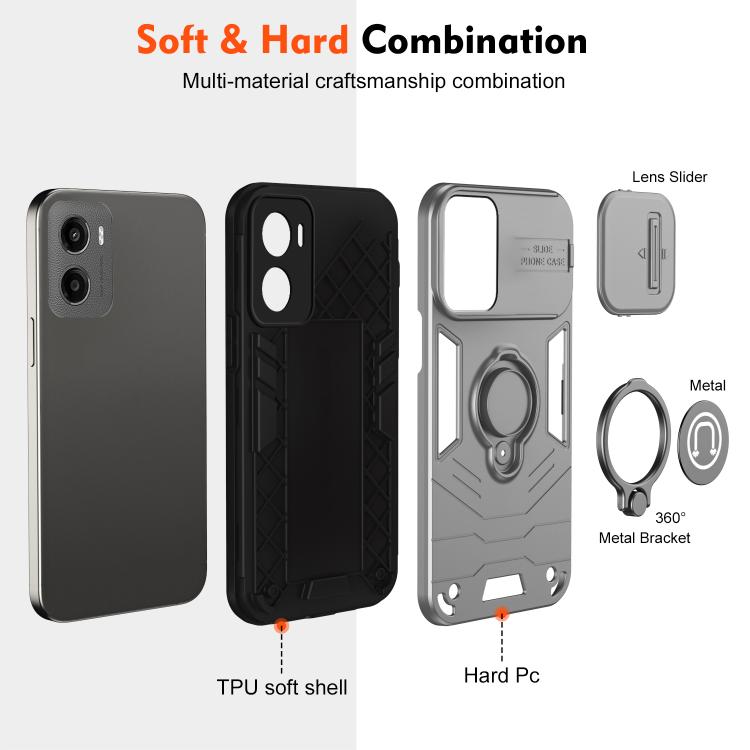 For Motorola Moto G05 Camshield Ring Holder Phone Case