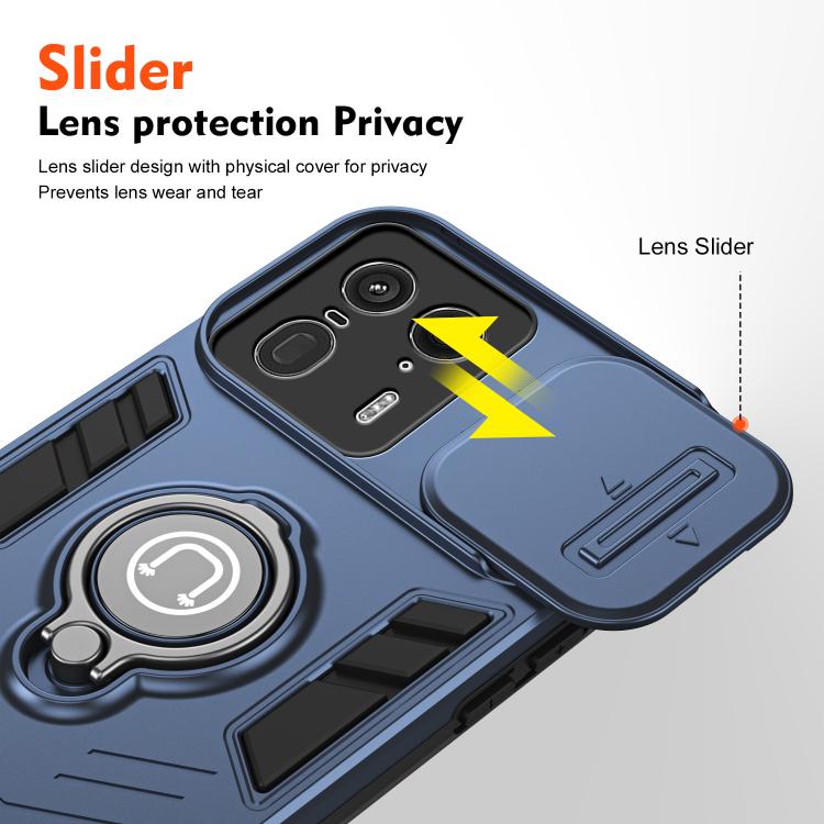 For Motorola Edge 50 Ultra Camshield Ring Holder Phone Case