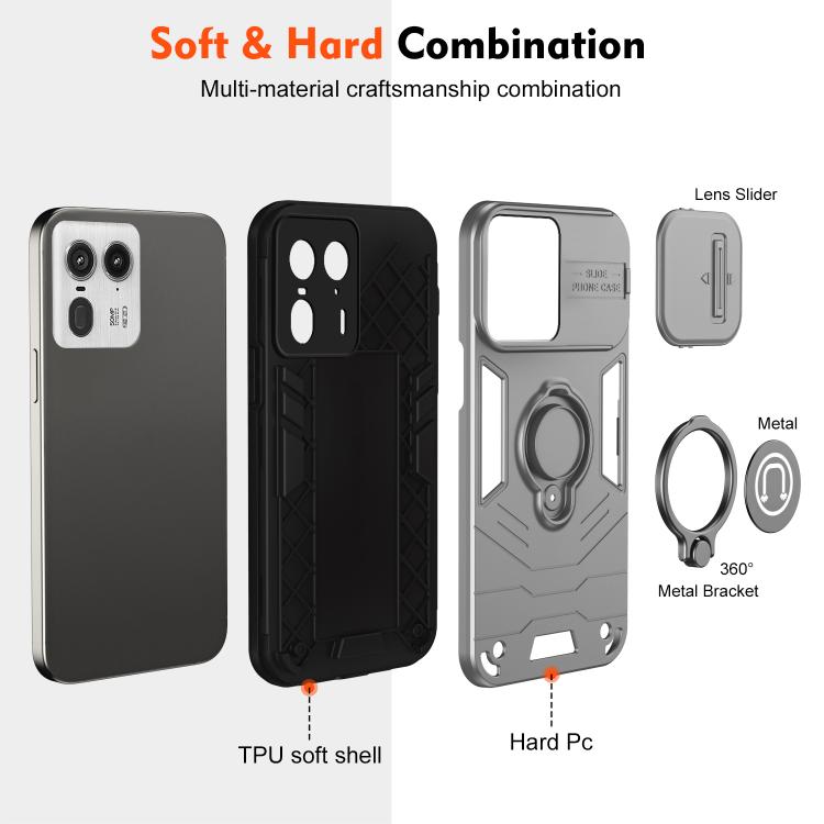 For Motorola Edge 50 Ultra Camshield Ring Holder Phone Case
