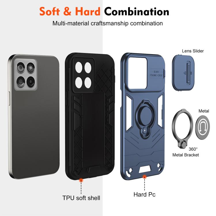 For Motorola Edge 60 Fusion Camshield Ring Holder Phone Case