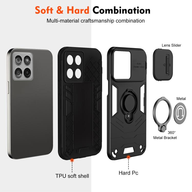 For Motorola Edge 60 Fusion Camshield Ring Holder Phone Case