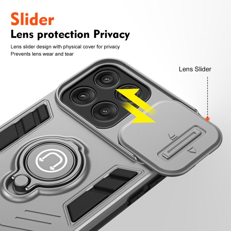 For Motorola Edge 60 Pro Camshield Ring Holder Phone Case