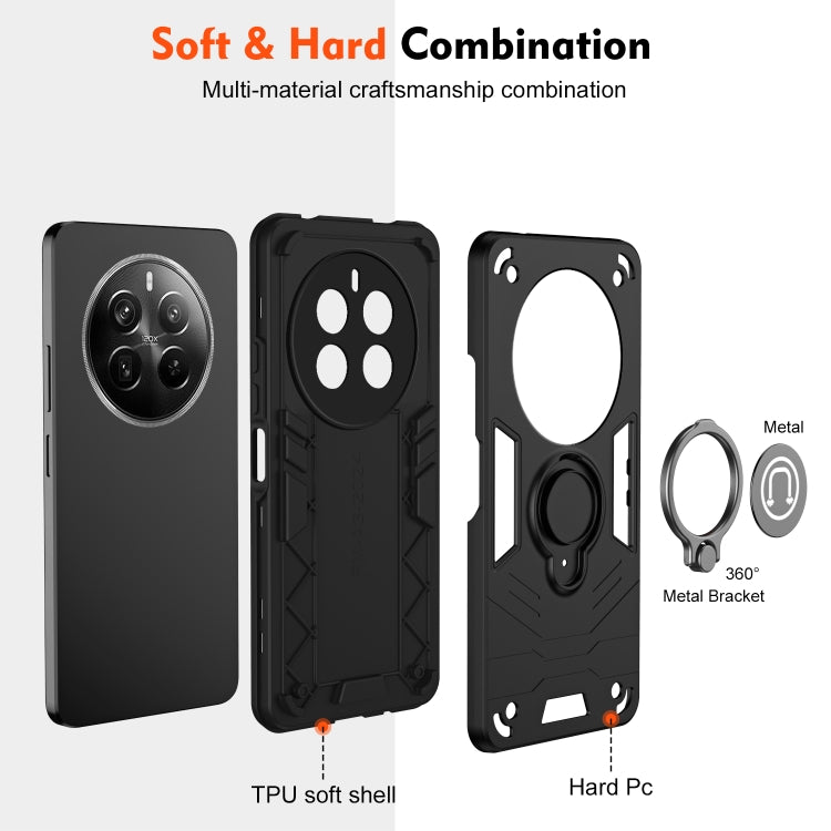 For Realme 12 Pro+ Camshield Ring Holder Phone Case