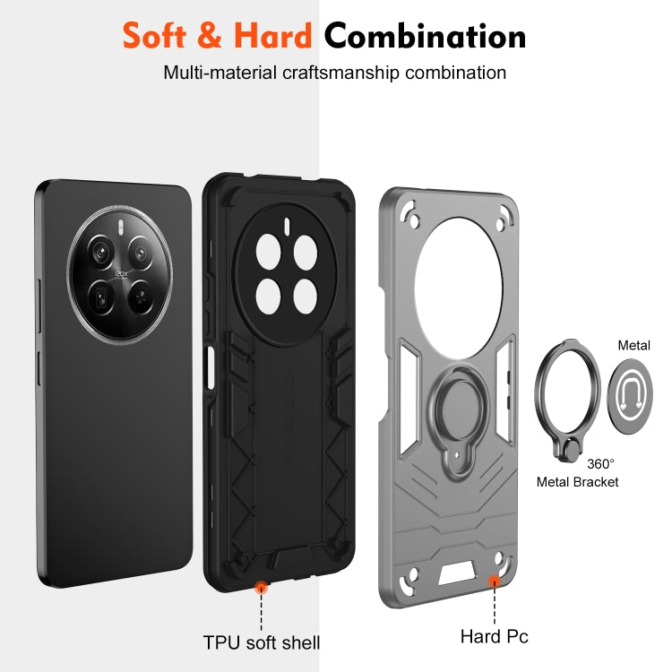 For Realme 12 Pro+ Camshield Ring Holder Phone Case