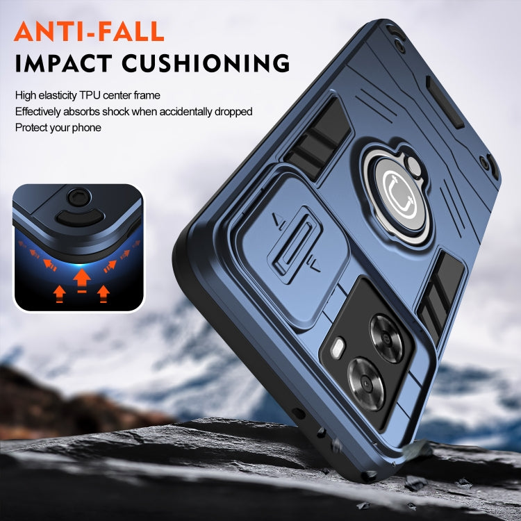 For OPPO A57 4G Camshield Ring Holder Phone Case