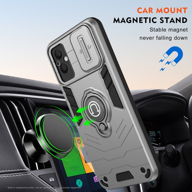 For OPPO Reno7 Z 5G / A96 5G Camshield Ring Holder Phone Case