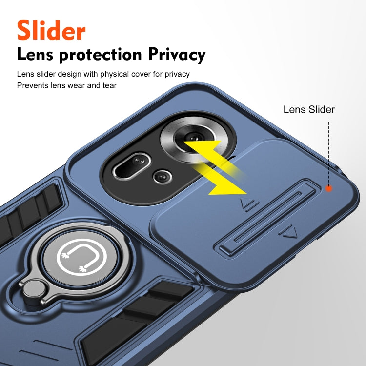 For OPPO Reno11 Global Camshield Ring Holder Phone Case