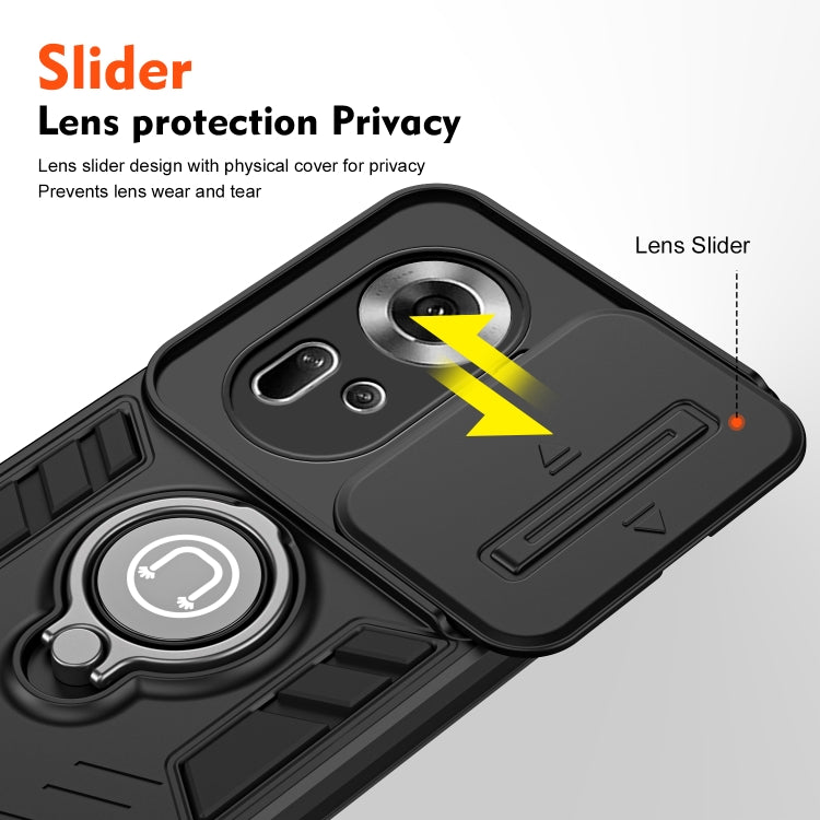 For OPPO Reno11 Global Camshield Ring Holder Phone Case