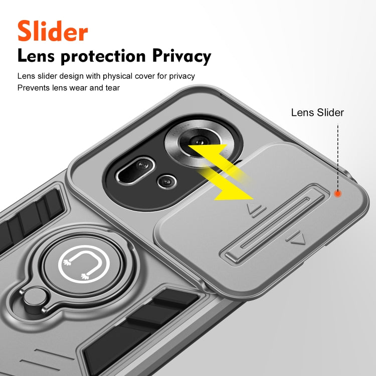 For OPPO Reno11 Global Camshield Ring Holder Phone Case