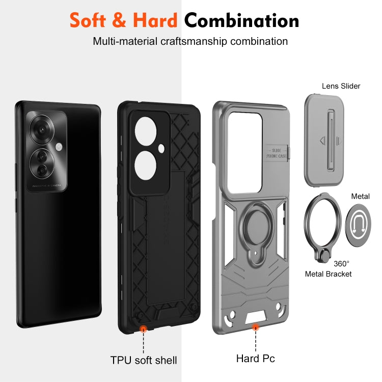 For OPPO Reno11 F / F25 Pro Camshield Ring Holder Phone Case