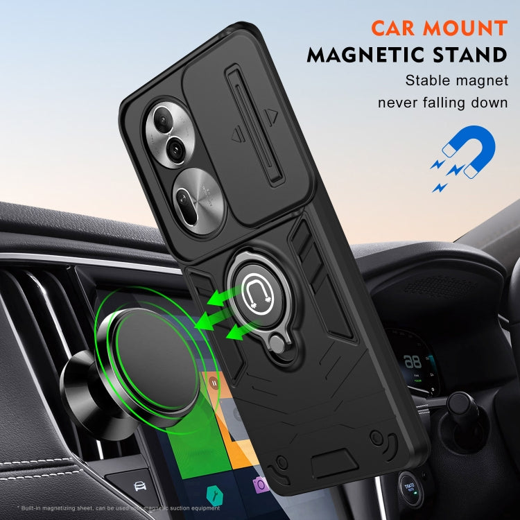 For OPPO Reno11 Pro Global Camshield Ring Holder Phone Case