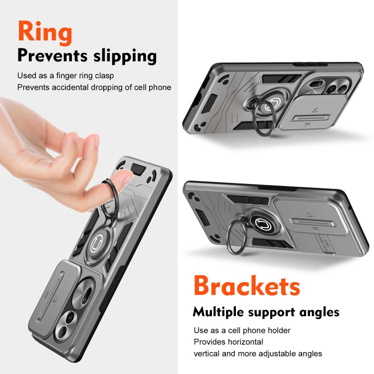 For OPPO Reno11 Pro Global Camshield Ring Holder Phone Case