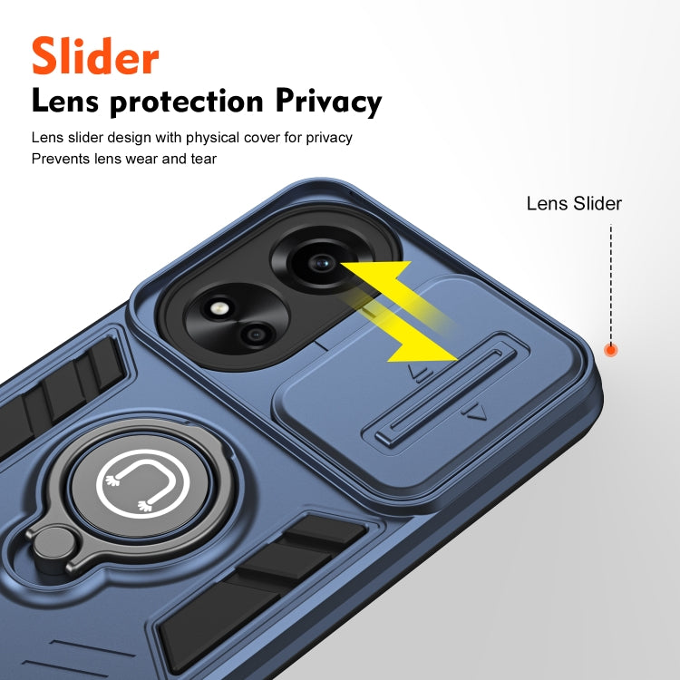 For OPPO A78 5G / A58 5G Camshield Ring Holder Phone Case
