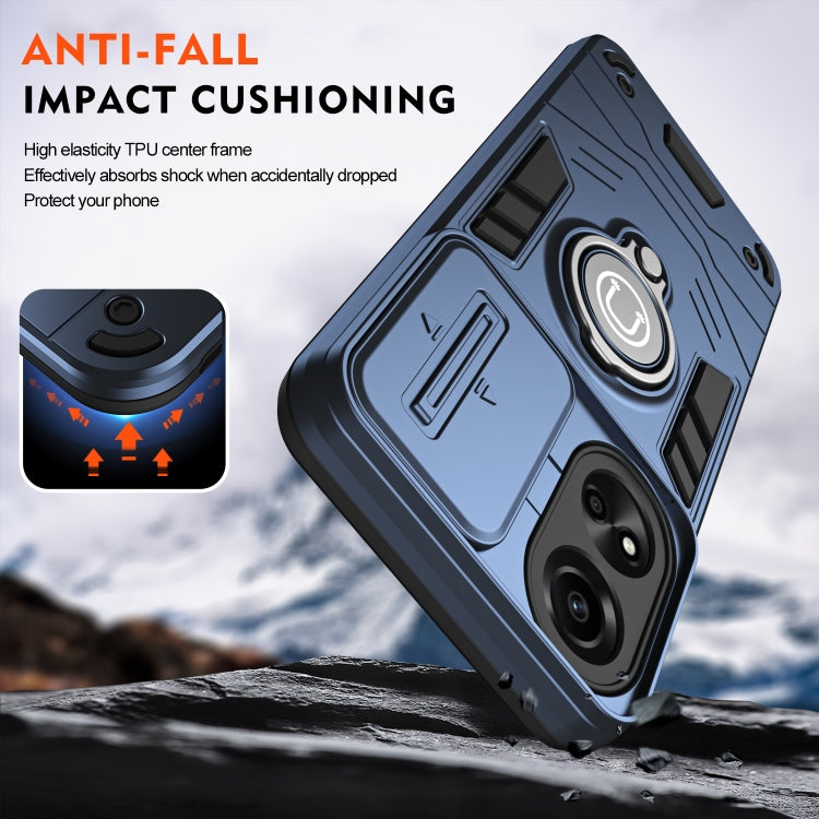 For OPPO A78 5G / A58 5G Camshield Ring Holder Phone Case