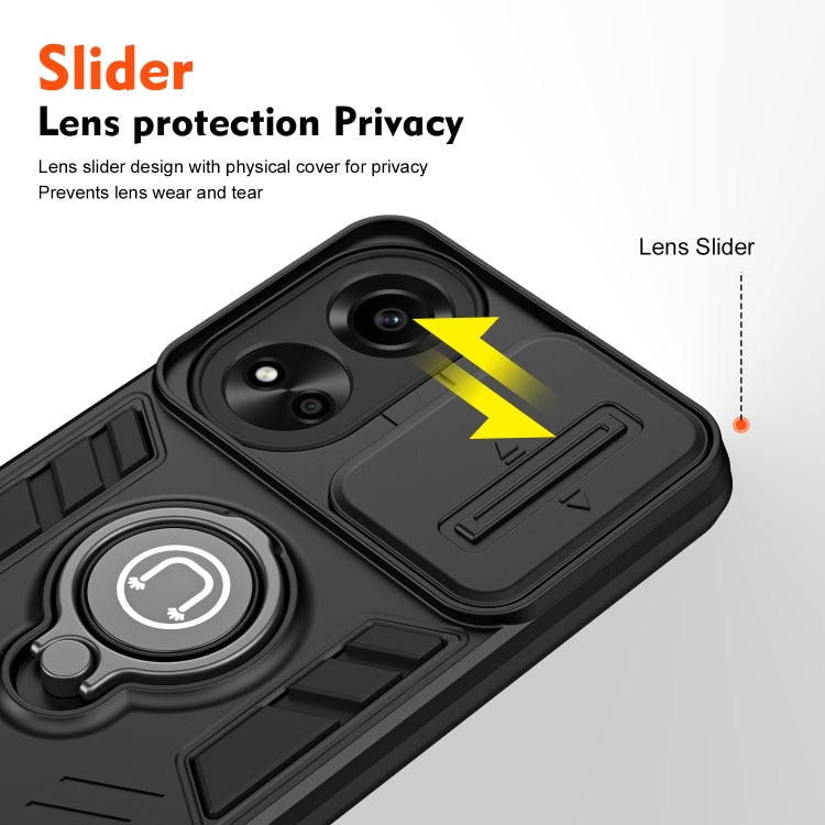 For OPPO A78 5G / A58 5G Camshield Ring Holder Phone Case