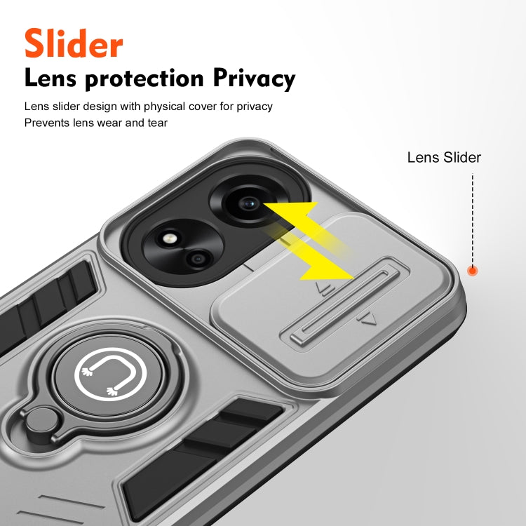 For OPPO A78 5G / A58 5G Camshield Ring Holder Phone Case