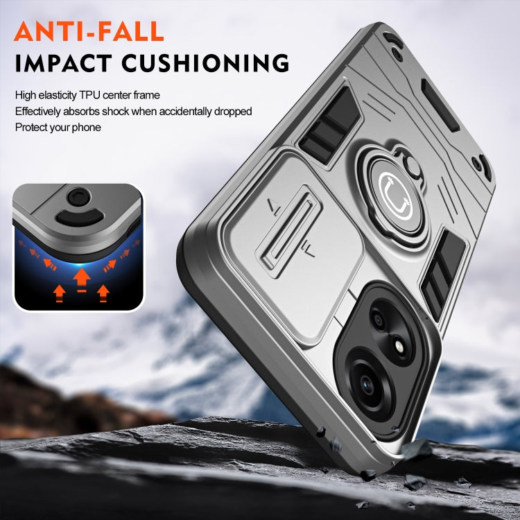For OPPO A78 5G / A58 5G Camshield Ring Holder Phone Case