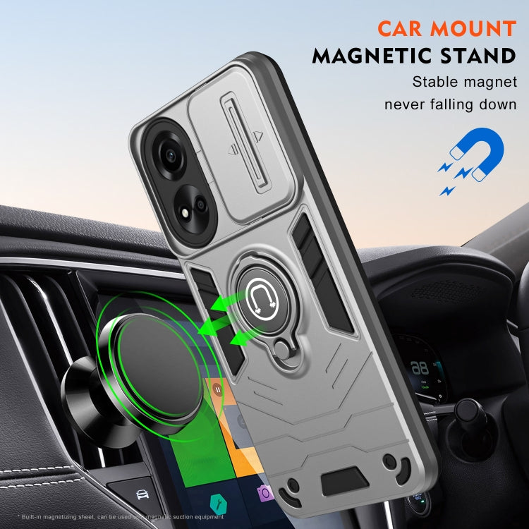 For OPPO A78 5G / A58 5G Camshield Ring Holder Phone Case