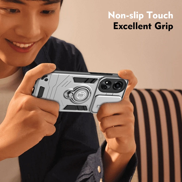 For OPPO A78 5G / A58 5G Camshield Ring Holder Phone Case