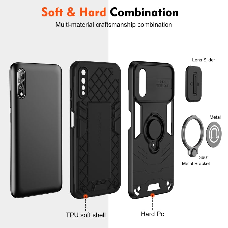 For vivo S1 Camshield Ring Holder Phone Case