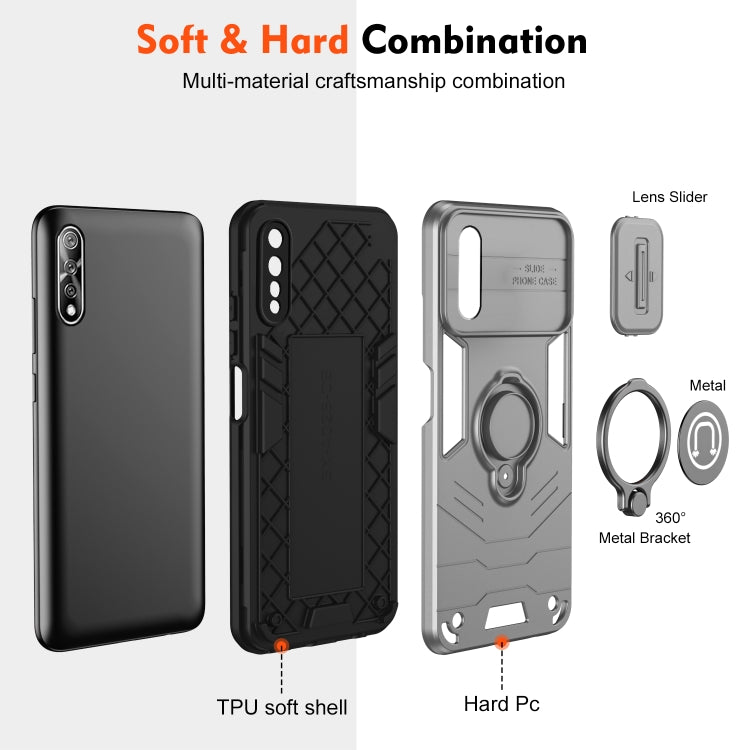 For vivo S1 Camshield Ring Holder Phone Case