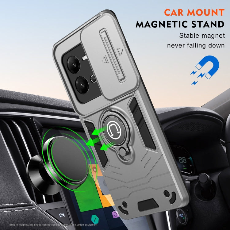 For vivo V25 5G Camshield Ring Holder Phone Case