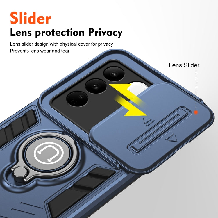 For vivo V27 / V27 Pro Camshield Ring Holder Phone Case