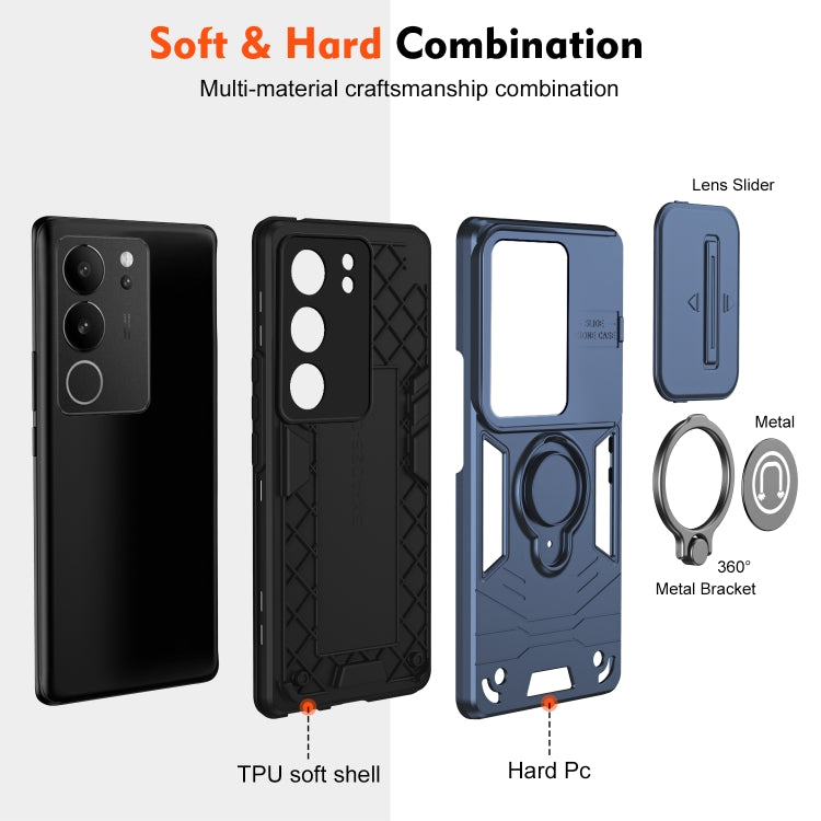 For vivo V29 5G / V29 Pro / S17 / S17 Pro Camshield Ring Holder Phone Case