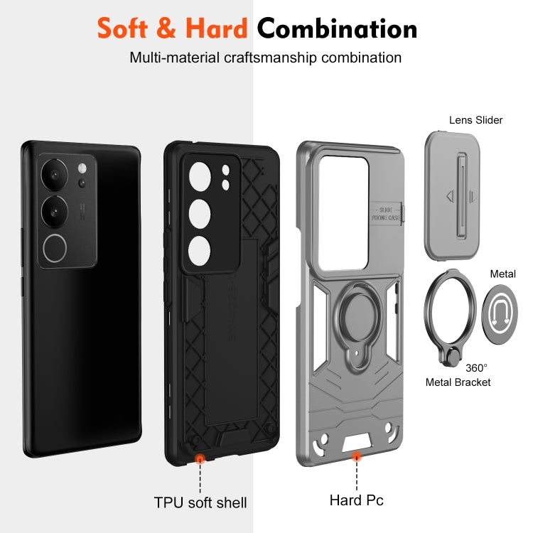 For vivo V29 5G / V29 Pro / S17 / S17 Pro Camshield Ring Holder Phone Case