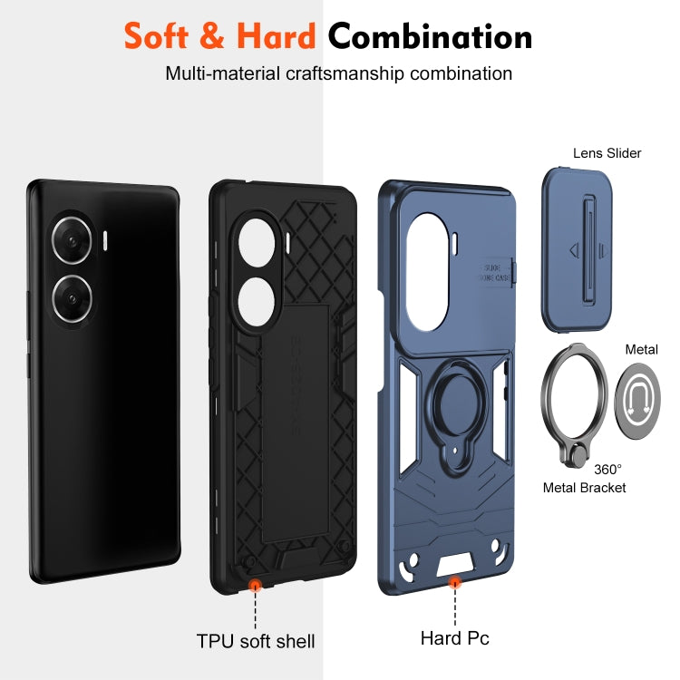 For vivo V29e 4G Camshield Ring Holder Phone Case