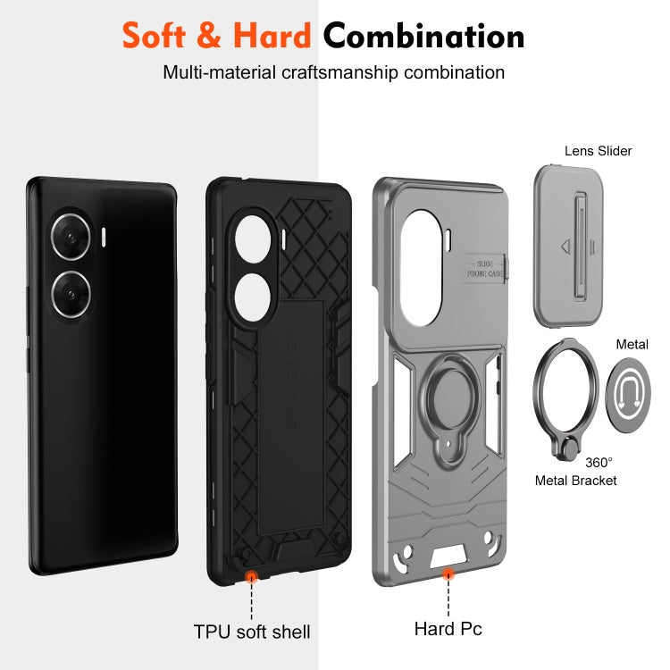 For vivo V29e 4G Camshield Ring Holder Phone Case