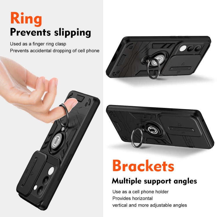 For vivo V29e 5G / Y200 5G Camshield Ring Holder Phone Case