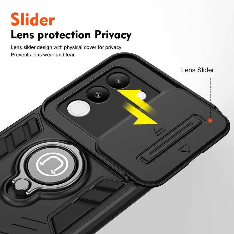 For vivo V29e 5G / Y200 5G Camshield Ring Holder Phone Case