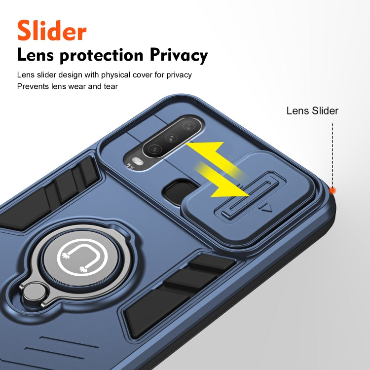 For vivo Y17 Camshield Ring Holder Phone Case