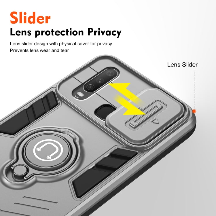 For vivo Y17 Camshield Ring Holder Phone Case