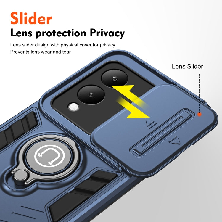 For vivo Y17s Camshield Ring Holder Phone Case