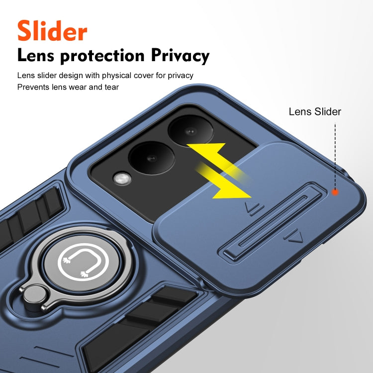 For vivo Y36 5G / 4G Camshield Ring Holder Phone Case